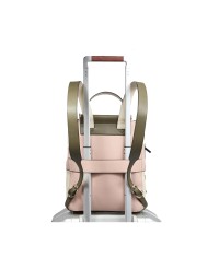 PIQUADRO ZAINO DONNA BACKPACK CIRCLE IN PELLE PORTA IPAD 12,6" ROSA BIANCO CA5566W92 CO