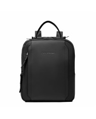 PIQUADRO ZAINO DONNA BACKPACK CIRCLE IN PELLE E TESSUTO PORTA IPAD 12,9" NERO CA5566W92T CO