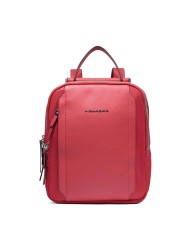 PIQUADRO ZAINO DONNA BACKPACK CIRCLE IN PELLE E TESSUTO PORTA IPAD 12,9" ROSSO CA5566W92T CO