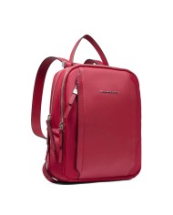PIQUADRO ZAINO DONNA BACKPACK CIRCLE IN PELLE E TESSUTO PORTA IPAD 12,9" ROSSO CA5566W92T CO