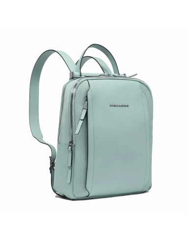PIQUADRO ZAINO DONNA BACKPACK CIRCLE IN PELLE E TESSUTO PORTA IPAD 12,9" VERDE CA5566W92T CO