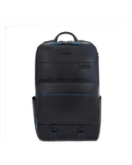 PIQUADRO ZAINO UOMO BACKPACK BLUE SQUARE IN PELLE PORTA PC 15,6" E IPAD BLU CA5939B2V CO