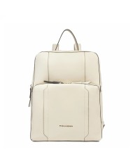 PIQUADRO ZAINO DONNA BACKPACK CIRCLE IN PELLE ESPANDIBILE PORTA PC 15,6" E IPAD BIANCO CA6216W92 CO