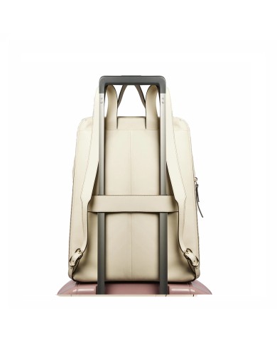 PIQUADRO ZAINO DONNA BACKPACK CIRCLE IN PELLE ESPANDIBILE PORTA PC 15,6" E IPAD BIANCO CA6216W92 CO