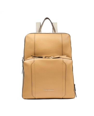 PIQUADRO ZAINO DONNA BACKPACK CIRCLE IN PELLE ESPANDIBILE PORTA PC 15,6" E IPAD GIALLO BEIGE CA6216W92 CO