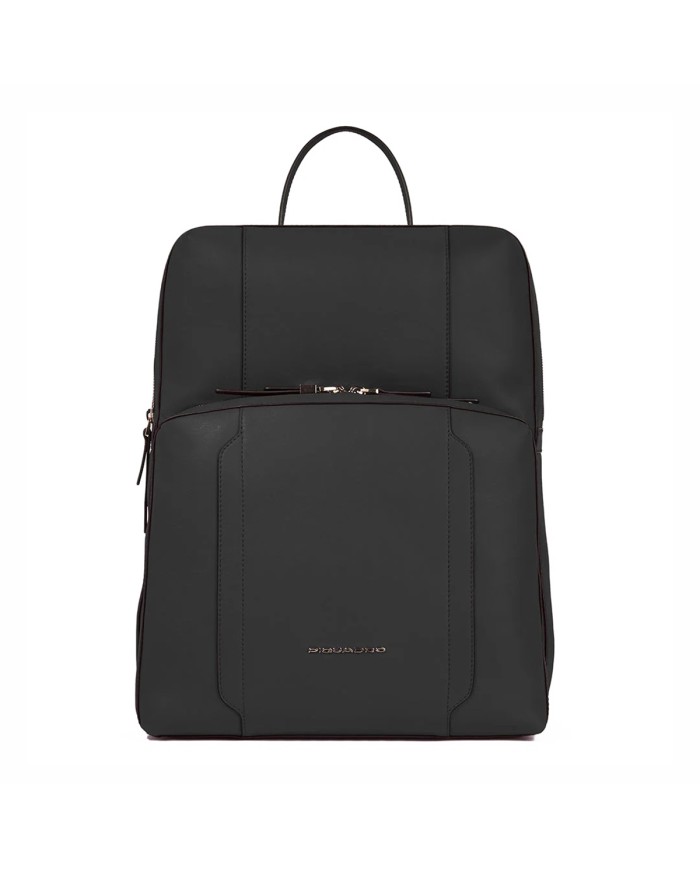 PIQUADRO ZAINO DONNA BACKPACK CIRCLE IN PELLE ESPANDIBILE PORTA PC 15,6" E IPAD NERO CA6216W92 CO