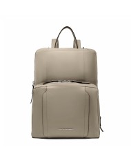 PIQUADRO ZAINO DONNA BACKPACK CIRCLE IN PELLE E TESSUTO ESPANDIBILE PORTA PC 15,6" E IPAD BEIGE CA6216W92T CO