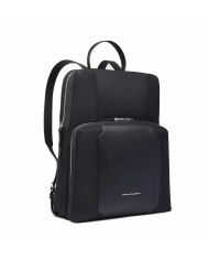 PIQUADRO ZAINO DONNA BACKPACK CIRCLE IN PELLE E TESSUTO ESPANDIBILE PORTA PC 15,6" E IPAD NERO CA6216W92T CO