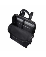 PIQUADRO ZAINO DONNA BACKPACK CIRCLE IN PELLE E TESSUTO ESPANDIBILE PORTA PC 15,6" E IPAD NERO CA6216W92T CO