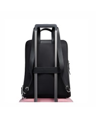 PIQUADRO ZAINO DONNA BACKPACK CIRCLE IN PELLE E TESSUTO ESPANDIBILE PORTA PC 15,6" E IPAD NERO CA6216W92T CO