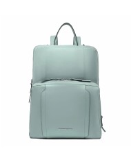PIQUADRO ZAINO DONNA BACKPACK CIRCLE IN PELLE E TESSUTO ESPANDIBILE PORTA PC 15,6" E IPAD VERDE CA6216W92T CO