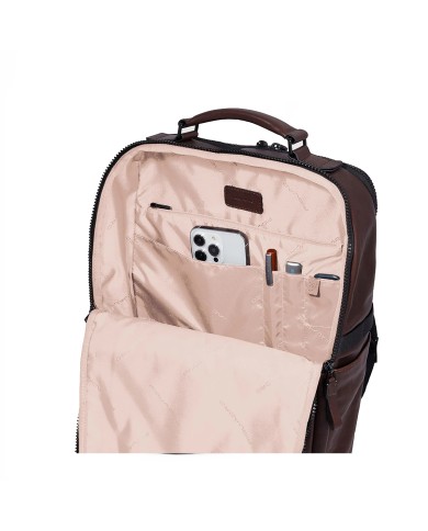PIQUADRO ZAINO UOMO BACKPACK HARPER IN PELLE PORTA PC 14" TESTA DI MORO CA6289AP CO