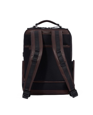 PIQUADRO ZAINO UOMO BACKPACK HARPER IN PELLE PORTA PC 14" TESTA DI MORO CA6289AP CO