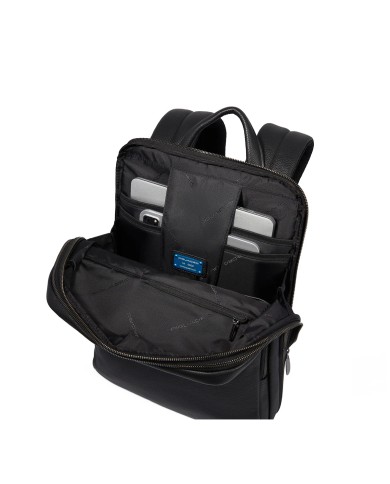 PIQUADRO ZAINO UOMO BACKPACK MODUS IN PELLE SLIM PORTA PC 14" NERO CA6311MOS CO