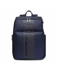 PIQUADRO ZAINO UOMO BACKPACK BIREF IN PELLE E TESSUTO PORTA PC 15,6" BLU CA6648BR2 CO