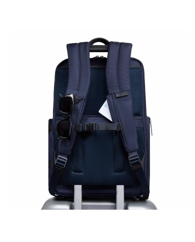 PIQUADRO ZAINO UOMO BACKPACK BIREF IN PELLE E TESSUTO PORTA PC 15,6" BLU CA6648BR2 CO