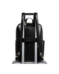 PIQUADRO ZAINO UOMO BACKPACK BLUE SQUARE IN PELLE PORTA PC 14" NERO CA6678B2 CO