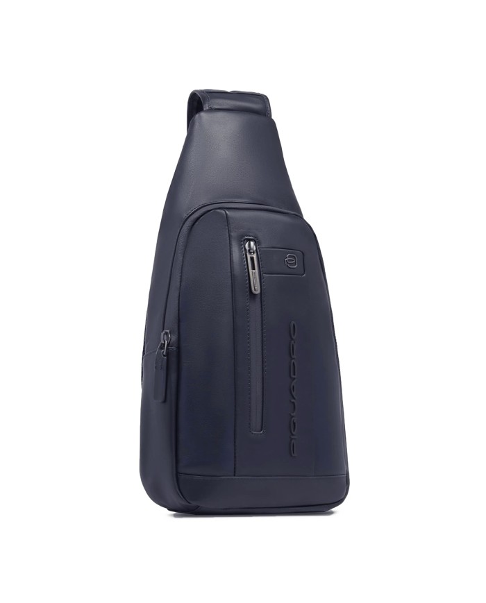 PIQUADRO MONOSPALLA UOMO ONE SHOULDER URBAN IN PELLE BLU CA4536UB00 CO