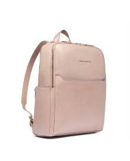 PIQUADRO ZAINO UOMO BACKPACK BLUE SQUARE IN PELLE PORTA PC 14" ROSA CA6678B2 CO