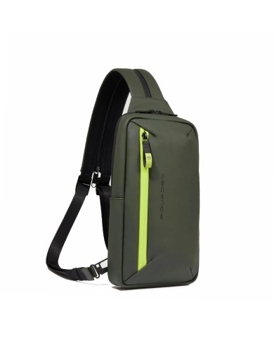 PIQUADRO ZAINO MONOSPALLA UOMO BACKPACK ONE SHOULDER CORNER RSISTENTE ALL'ACQUA VERDE CA6466C2OW CO
