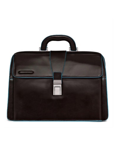 PIQUADRO CARTELLA UOMO DA DOTTORE BLUE SQUARE PORTA IN PELLE MOGANO CA2007B2 CO