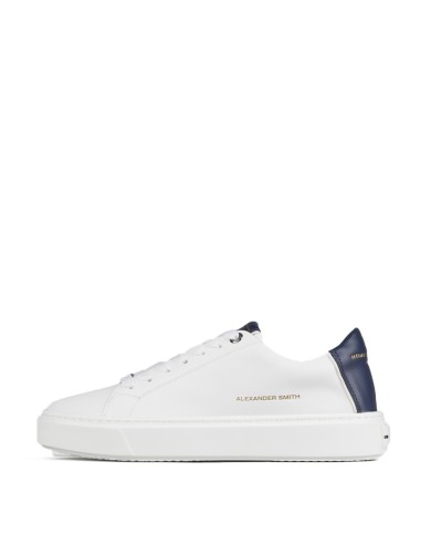 ALEXANDER SMITH SCARPA UOMO SNEAKERS LONDON WHITE BLUE ALBBLDM 125