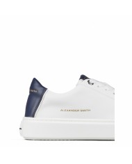 ALEXANDER SMITH SCARPA UOMO SNEAKERS LONDON WHITE BLUE ALBBLDM 125