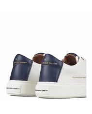 ALEXANDER SMITH SCARPA UOMO SNEAKERS LONDON WHITE BLUE ALBBLDM 125