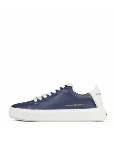 ALEXANDER SMITH SCARPA UOMO SNEAKERS LONDON BLUE WHITE ALBBLDM 125
