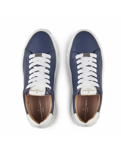 ALEXANDER SMITH SCARPA UOMO SNEAKERS LONDON BLUE WHITE ALBBLDM 125