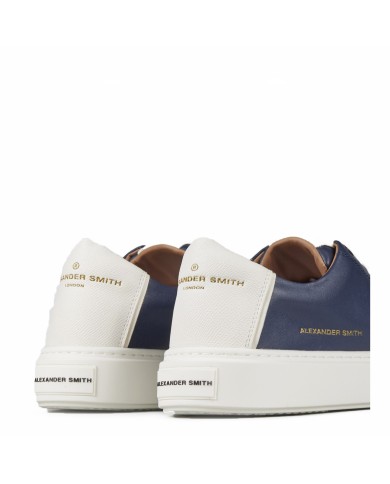 ALEXANDER SMITH SCARPA UOMO SNEAKERS LONDON BLUE WHITE ALBBLDM 125