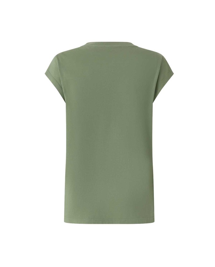 PINKO T-SHIRT SLIM LOVER VERDE QUADRIFOGLIO 104603 125