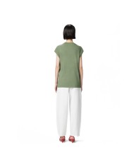 PINKO T-SHIRT SLIM LOVER VERDE QUADRIFOGLIO 104603 125