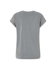 PINKO T-SHIRT STAMPA MOTOCICLISTA QUEEN OF THE ROAD  GRIGIO/GABBIANO SCURO 104603 125