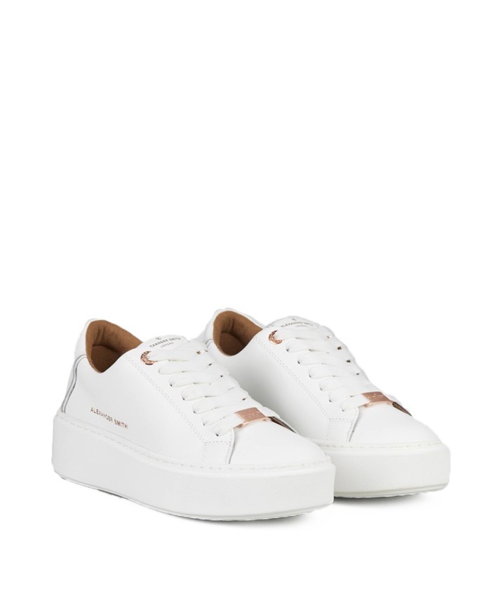 ALEXANDER SMITH SCARPA DONNA SNEAKERS LONDON HIGH TOTAL WHITE ALBBLHW 125