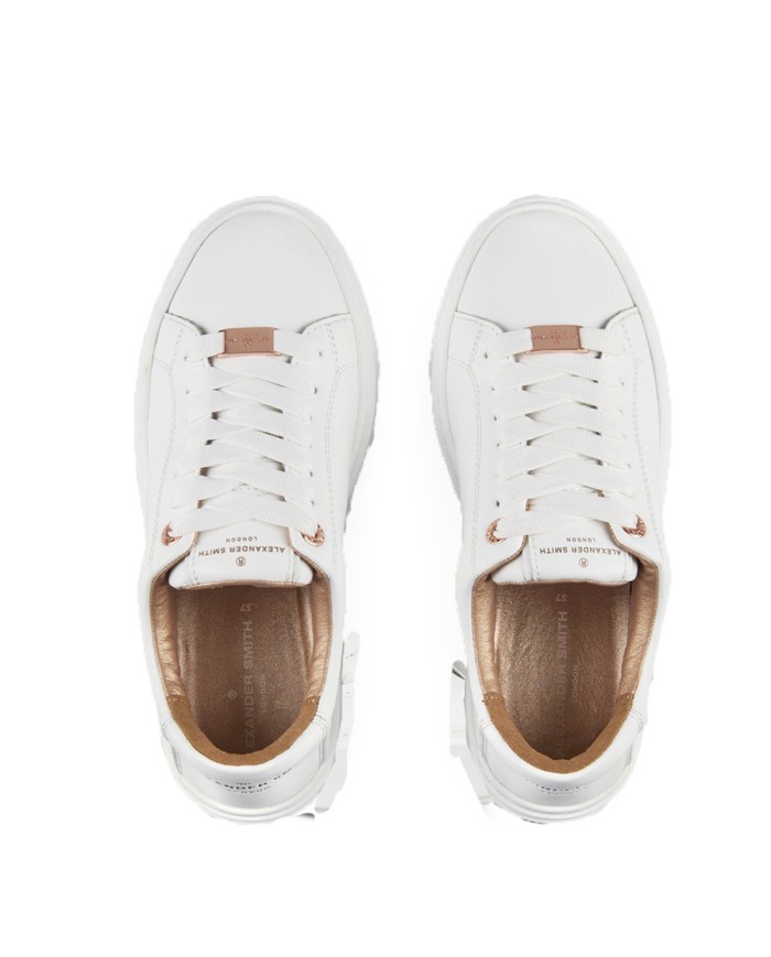 ALEXANDER SMITH SCARPA DONNA SNEAKERS LONDON HIGH TOTAL WHITE ALBBLHW 125