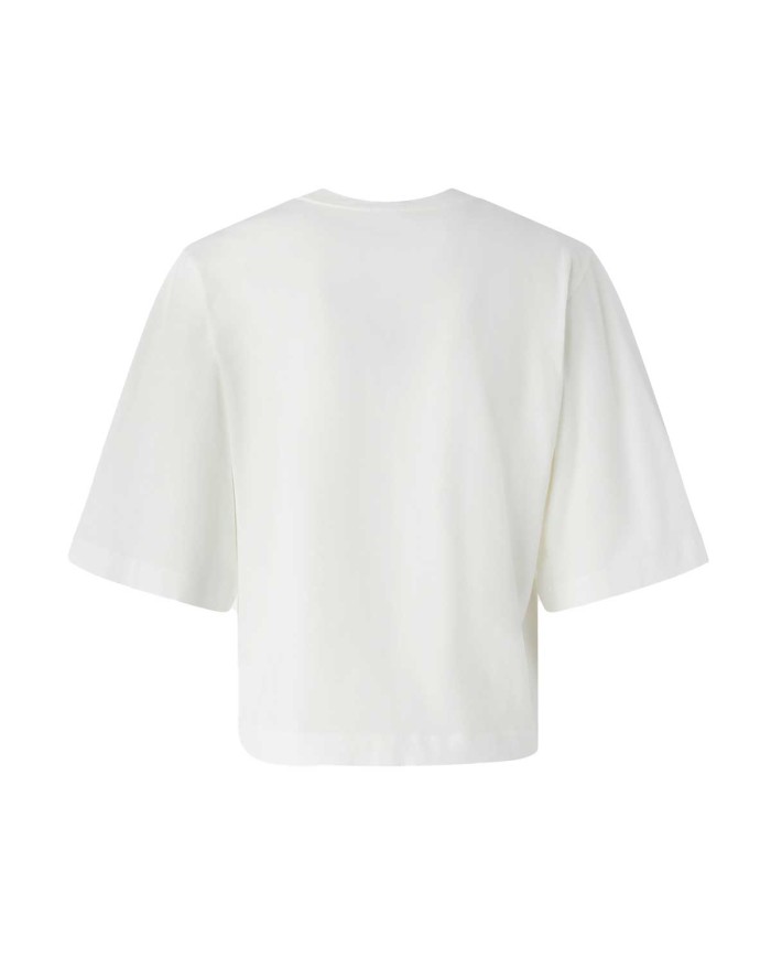PINKO T-SHIRT  BOXY MANICHE CORTE AMPIA BIANCO/BIANCANEVE 104604 125