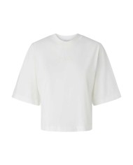 PINKO T-SHIRT  BOXY MANICHE CORTE AMPIA BIANCO/BIANCANEVE 104604 125