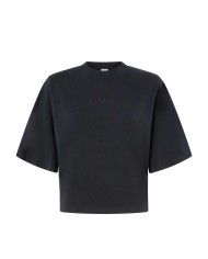 PINKO T-SHIRT  BOXY MANICHE CORTE AMPIA NERO LIMOUSINE 104604 125