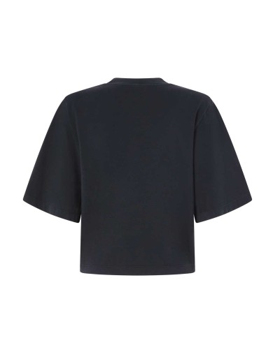 PINKO T-SHIRT  BOXY MANICHE CORTE AMPIA NERO LIMOUSINE 104604 125