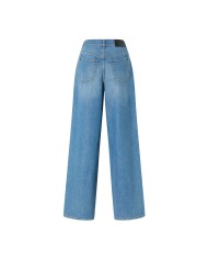 PINKO JEANS PALAZZO IN DENIM MEDIO CHIARO LAVAGGIO MEDIO 104601 125