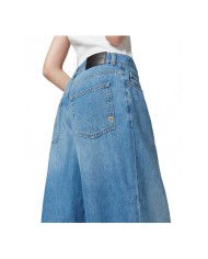 PINKO JEANS PALAZZO IN DENIM MEDIO CHIARO LAVAGGIO MEDIO 104601 125