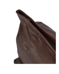 PIQUADRO BORSONE DA VIAGGIO CON FASCIA PER TROLLEY IN PELLE HARPER TESTA DI MORO BV5740AP CO
