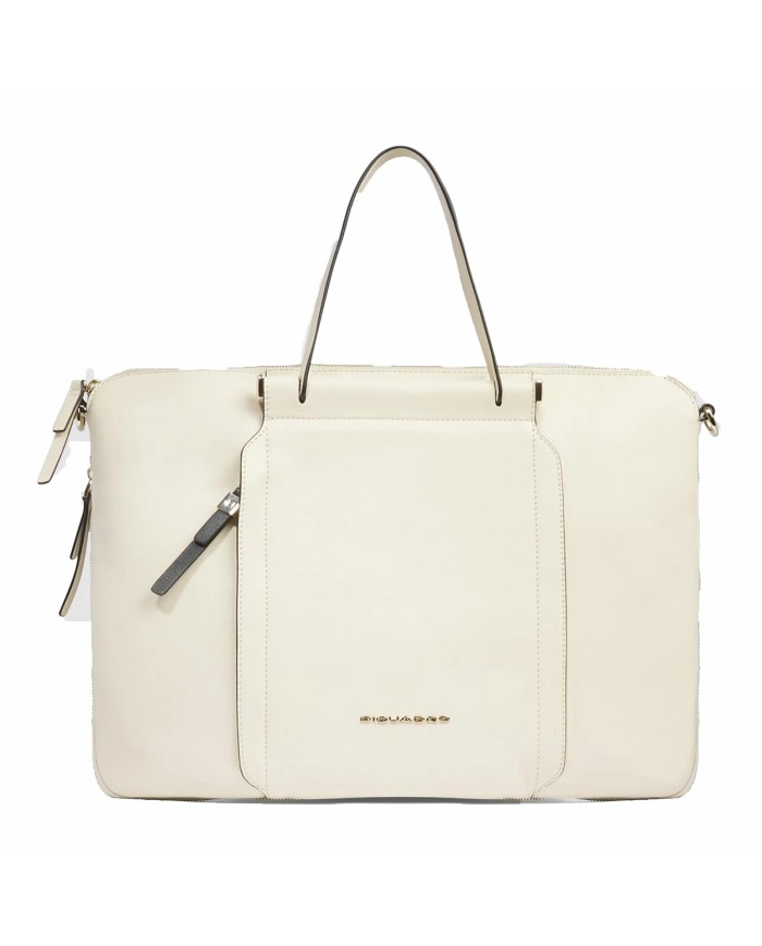 PIQUADRO BORSA DONNA DA LAVORO ESPANDIBILE  PC 15.6" BIANCO CA4021W92 CO