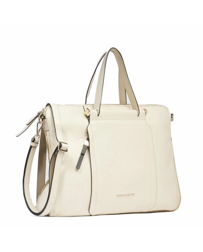 PIQUADRO BORSA DONNA DA LAVORO ESPANDIBILE  PC 15.6" BIANCO CA4021W92 CO