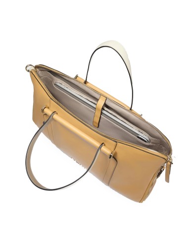 PIQUADRO BORSA DONNA DA LAVORO ESPANDIBILE  PC 15.6" GIALLO BEIGE CA4021W92 CO