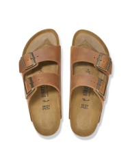 BIRKENSTOCK SANDALO UNISEX ARIZONA OILED LEATHER COGNAC 1028401 CO