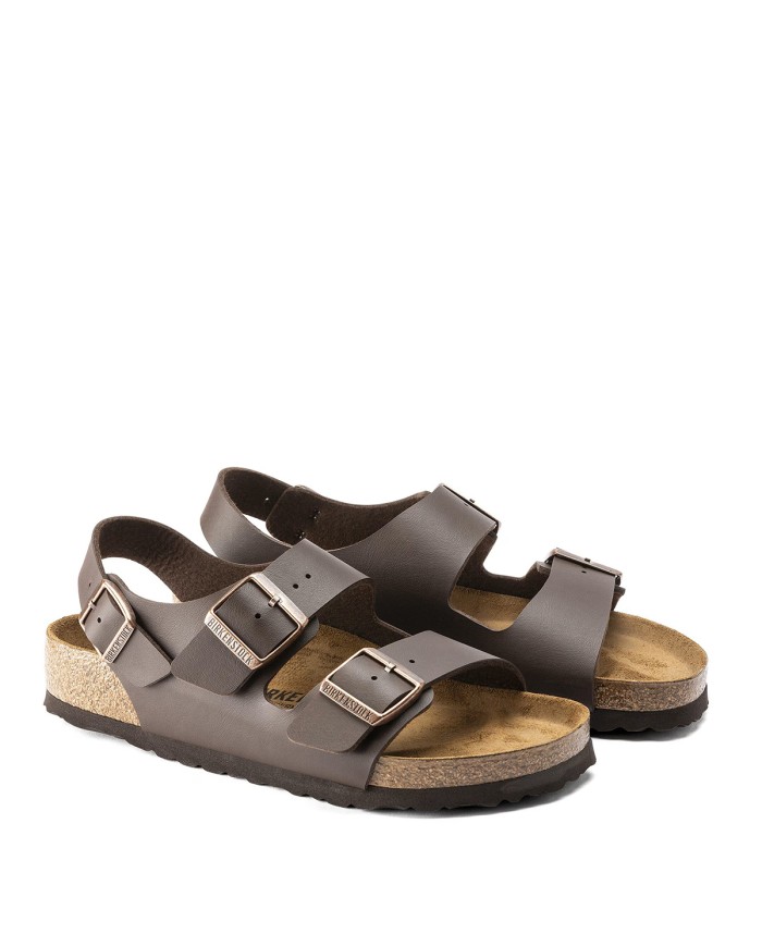 BIRKENSTOCK SANDALO BIMBO MILANO HL KIDS LEATHER TAUPE 034703