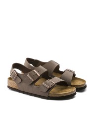 BIRKENSTOCK SANDALO UNISEX MILANO NUBUCK MOCCA 634501 CO