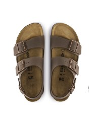 BIRKENSTOCK SANDALO UNISEX MILANO NUBUCK MOCCA 634501 CO
